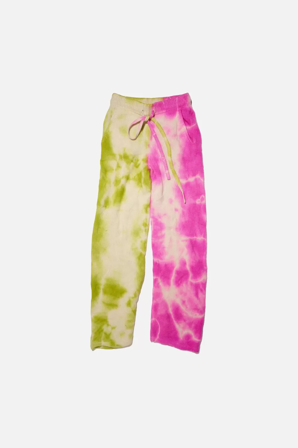 The Elder Statesman Biome Women's Lounge Pant ElectricPink&AcidGreen Clearance