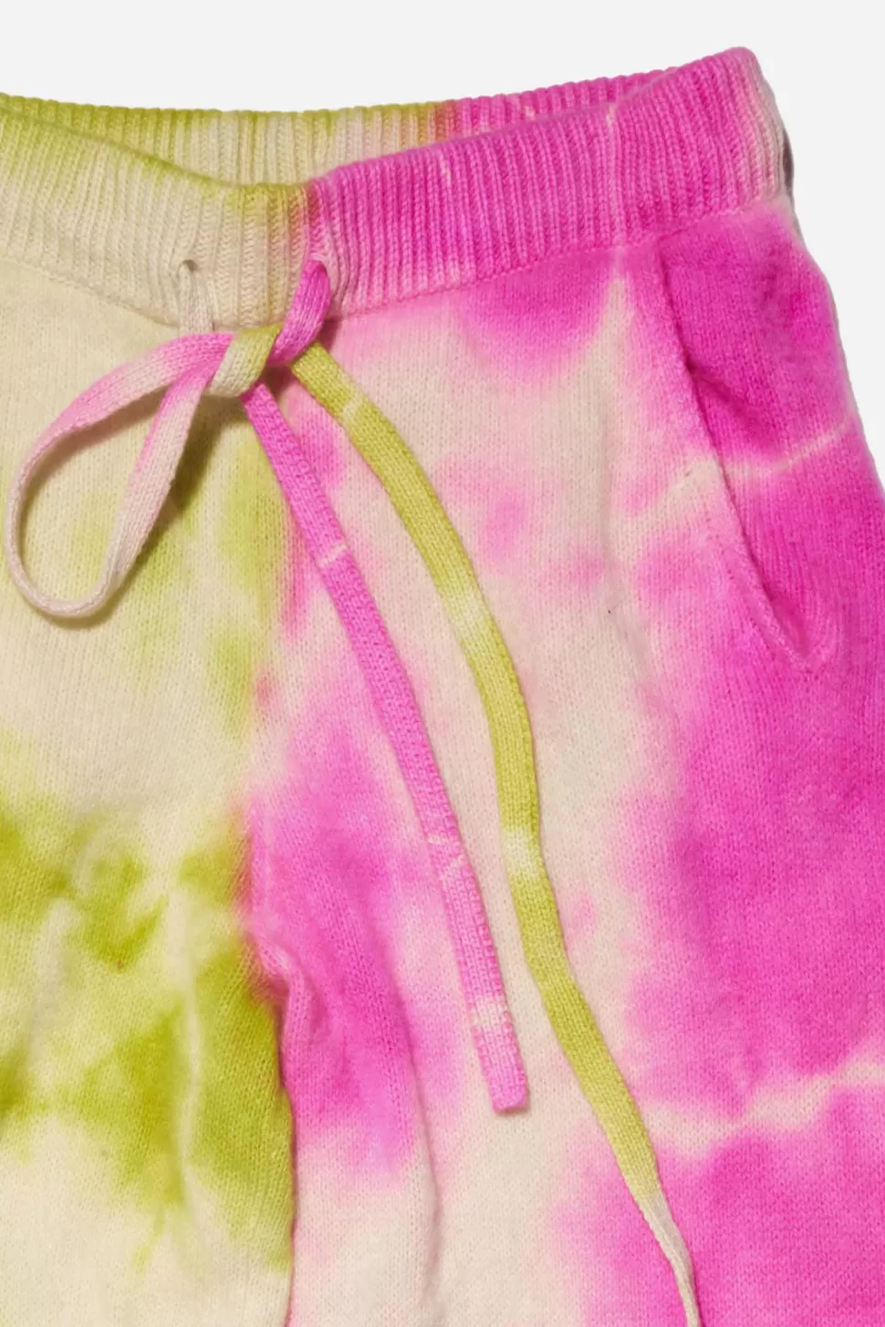 The Elder Statesman Biome Women's Lounge Pant ElectricPink&AcidGreen Clearance