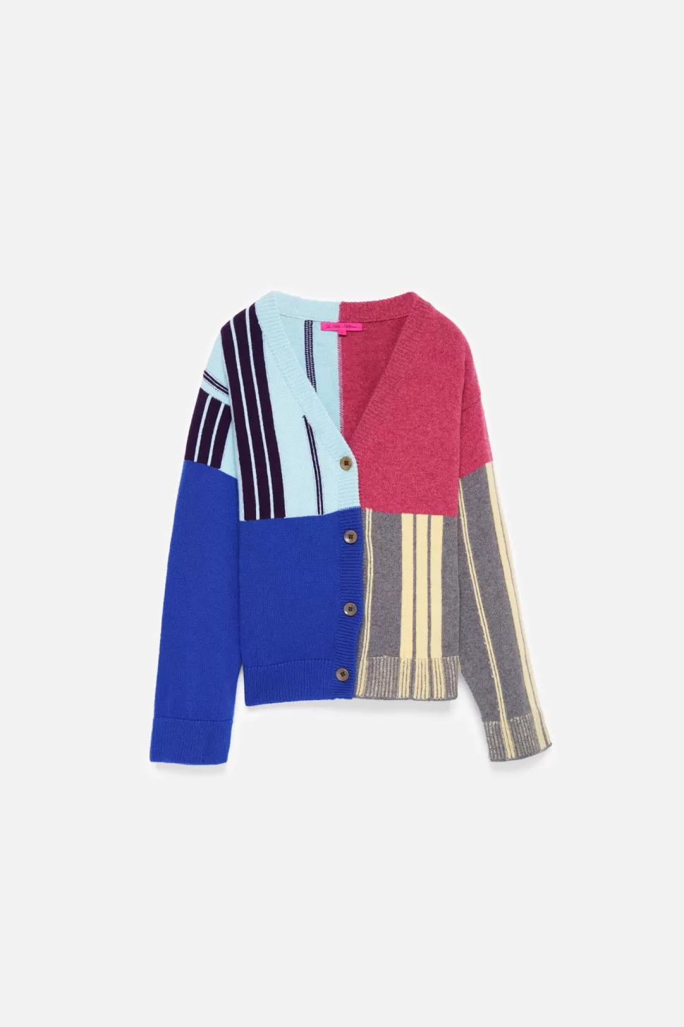 The Elder Statesman Border Stripe Women's Cardigan MulberryBorderStripe Online