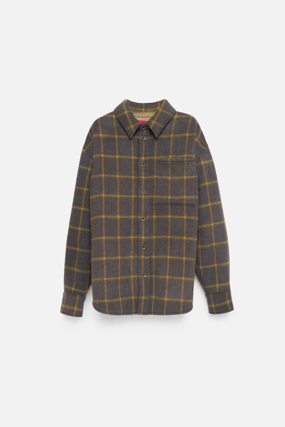 The Elder Statesman Brush Check Overshirt BlueMulti Fashion