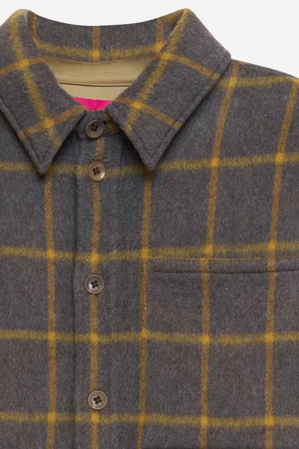 The Elder Statesman Brush Check Overshirt BlueMulti Fashion