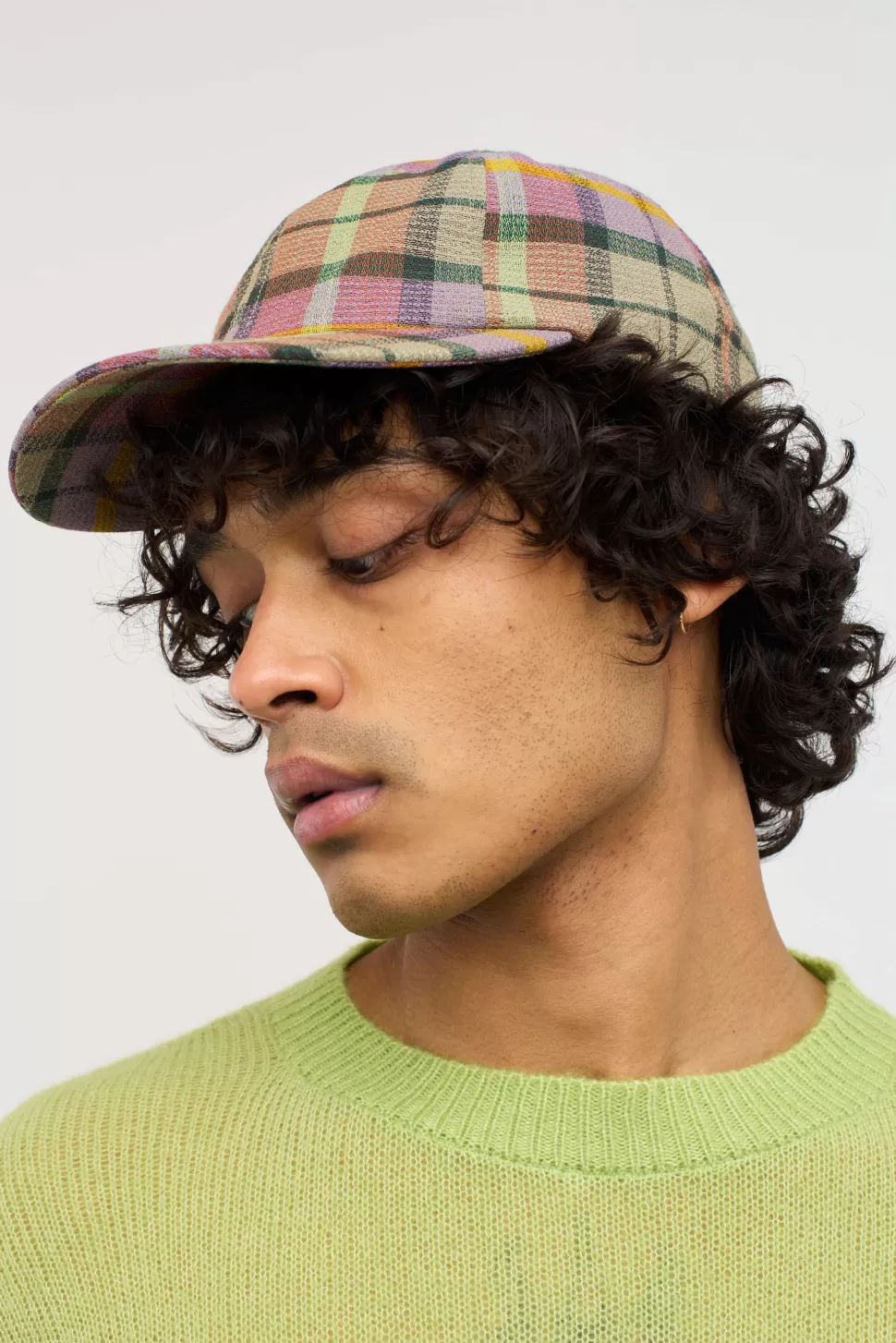 The Elder Statesman Burnout Plaid Cap BurnoutPlaid Sale