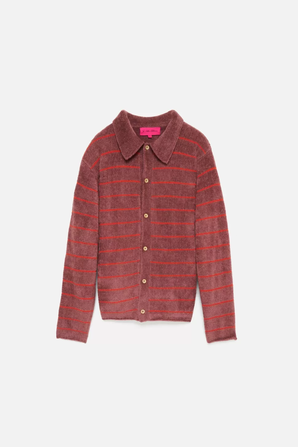 The Elder Statesman Chenille Pool Stripe Button-Up Napa&Persimmon Outlet