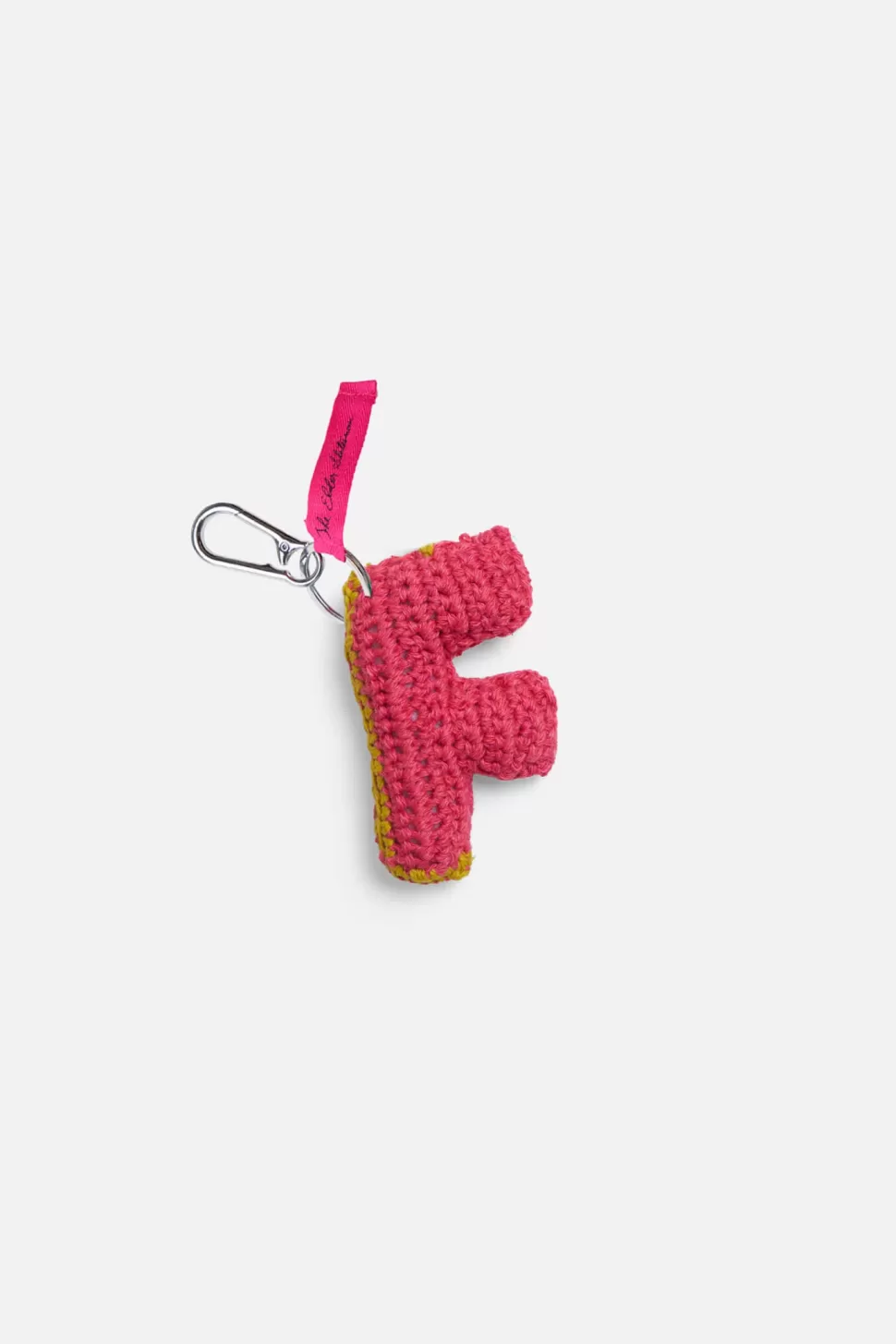 The Elder Statesman Crochet Letter Keychain Charm F Cheap