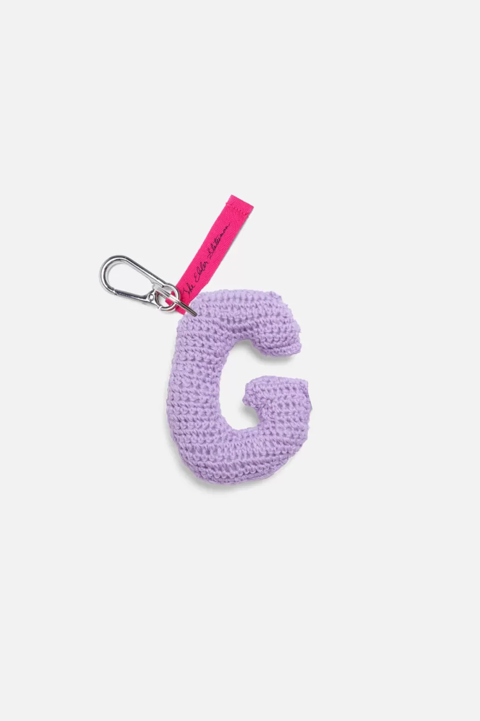 The Elder Statesman Crochet Letter Keychain Charm G Discount