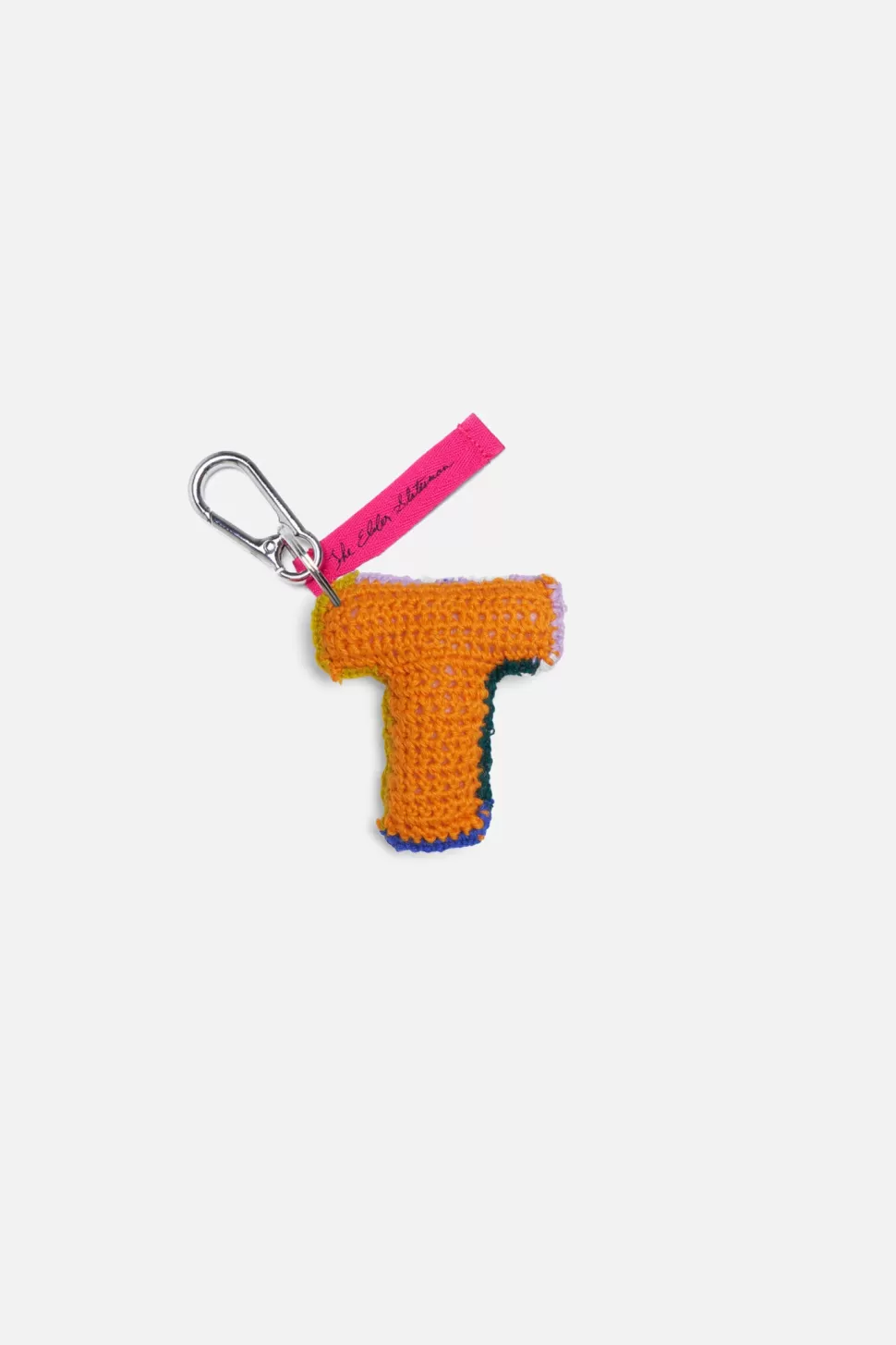 The Elder Statesman Croche Leer Keychain Charm T Clearance