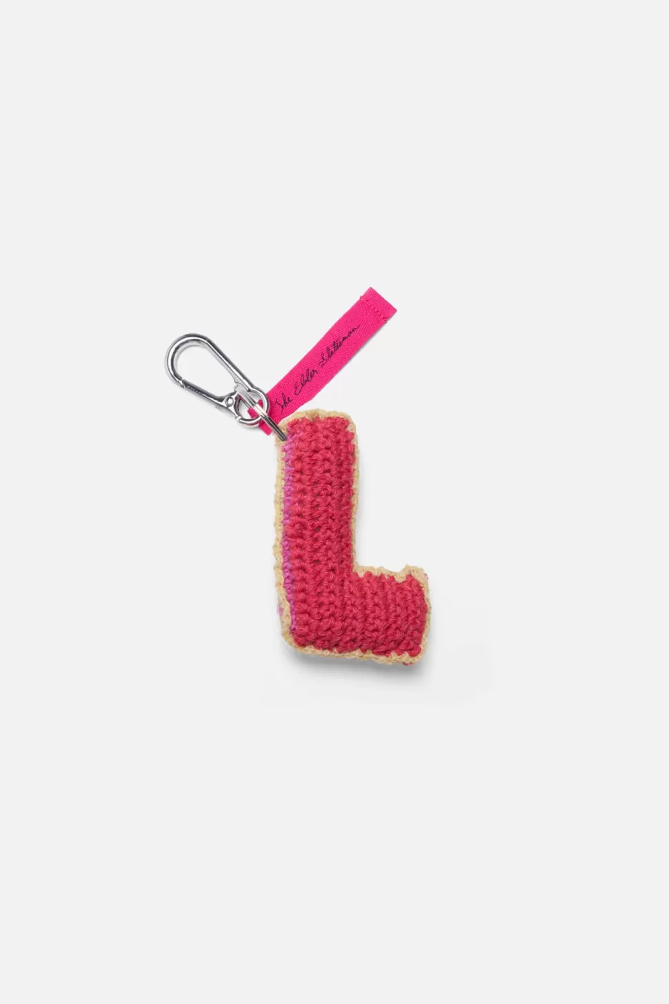 The Elder Statesman Crochet etter Keychain Charm L Best Sale