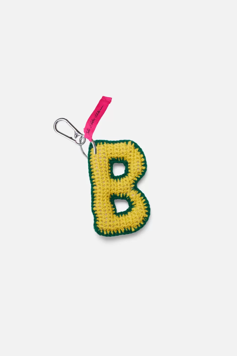 The Elder Statesman Crochet Letter Keychain Charm B Clearance