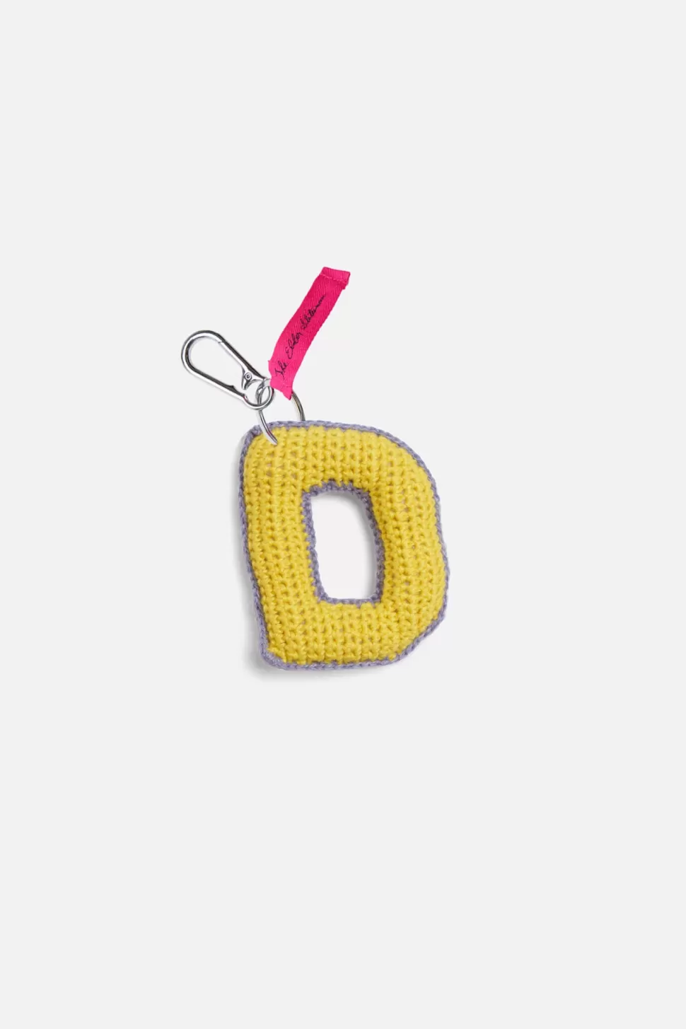 The Elder Statesman Crochet Letter Keychain Charm D Cheap