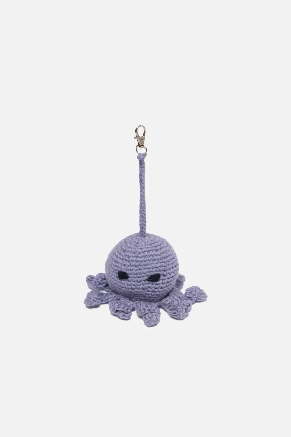 The Elder Statesman Crochet Octopus Keychain Charm Purple Online