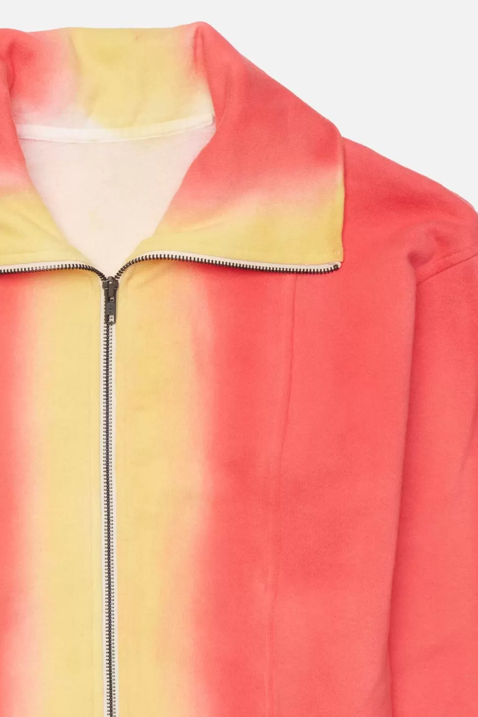 The Elder Statesman Daily Spray Women's Zip-Up FieryCoral&Wasabi Sale