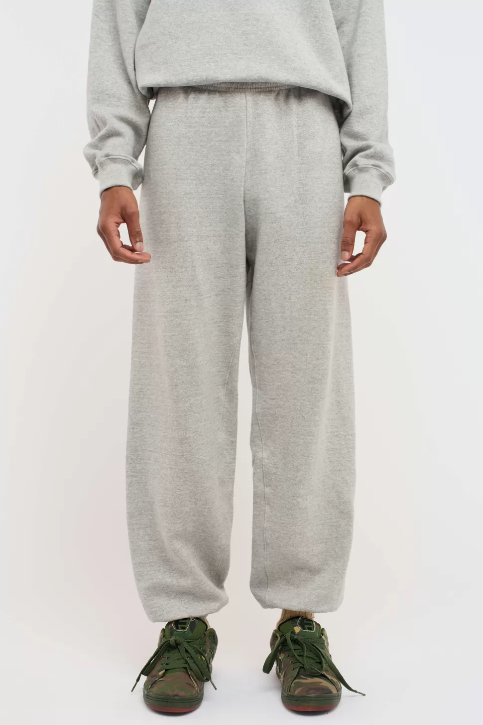 The Elder Statesman Daily Sweatpant LightGrey New