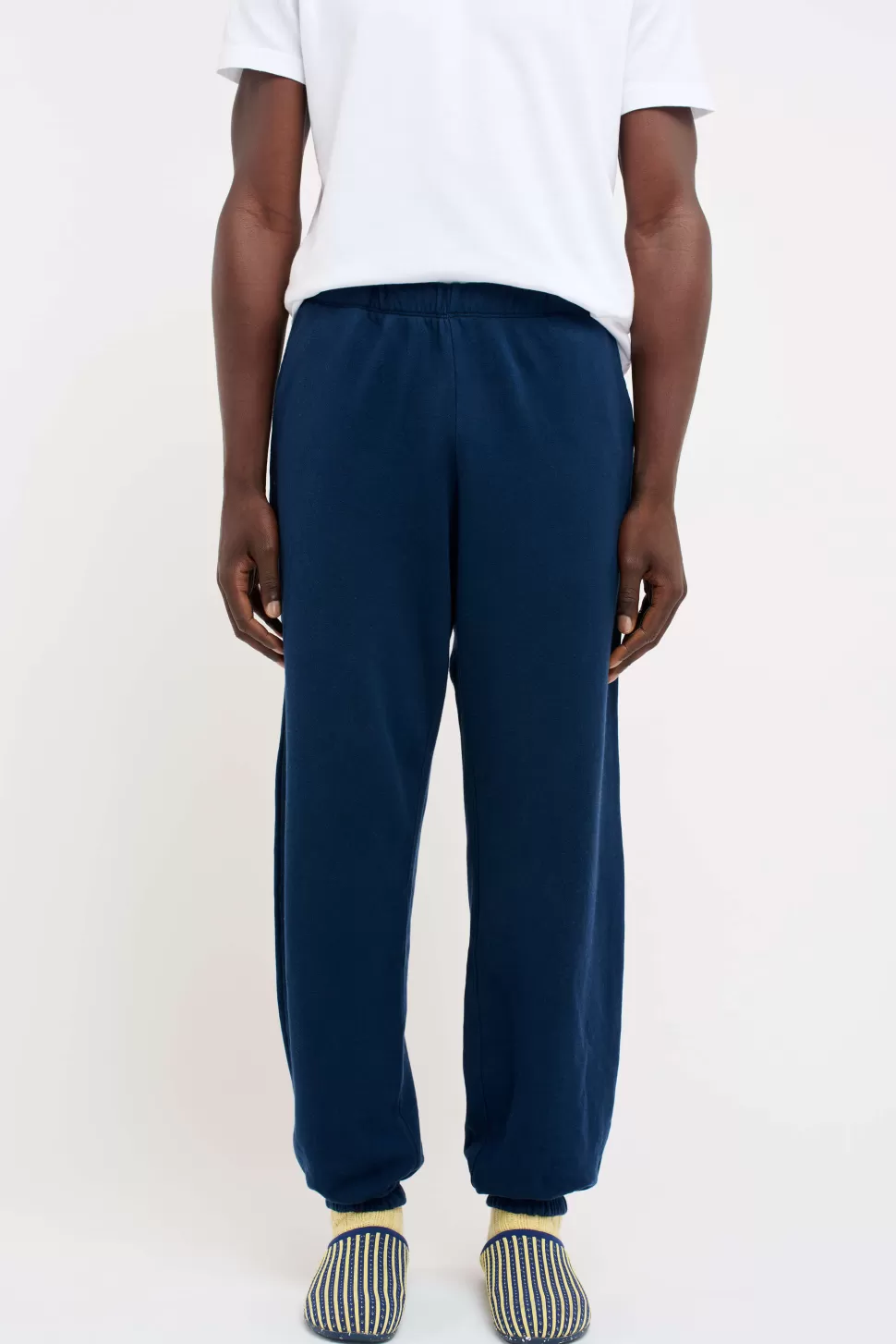 The Elder Statesman Daily Sweatpant Navy Online