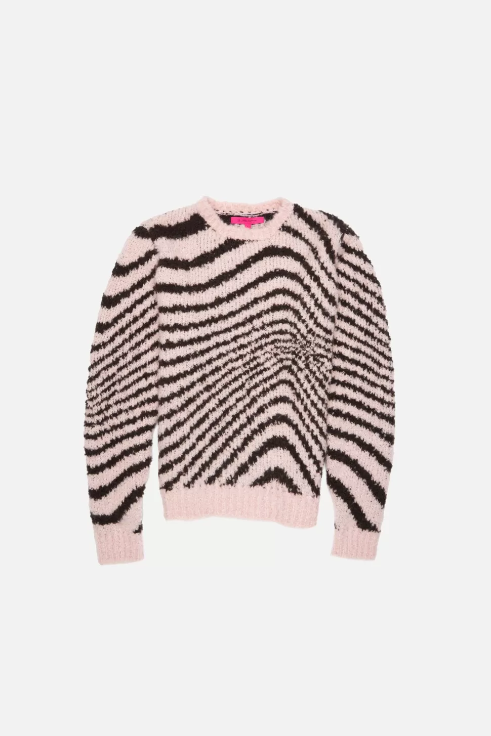 The Elder Statesman Digital Surfer Women's Crew Brown&BabyPink Flash Sale