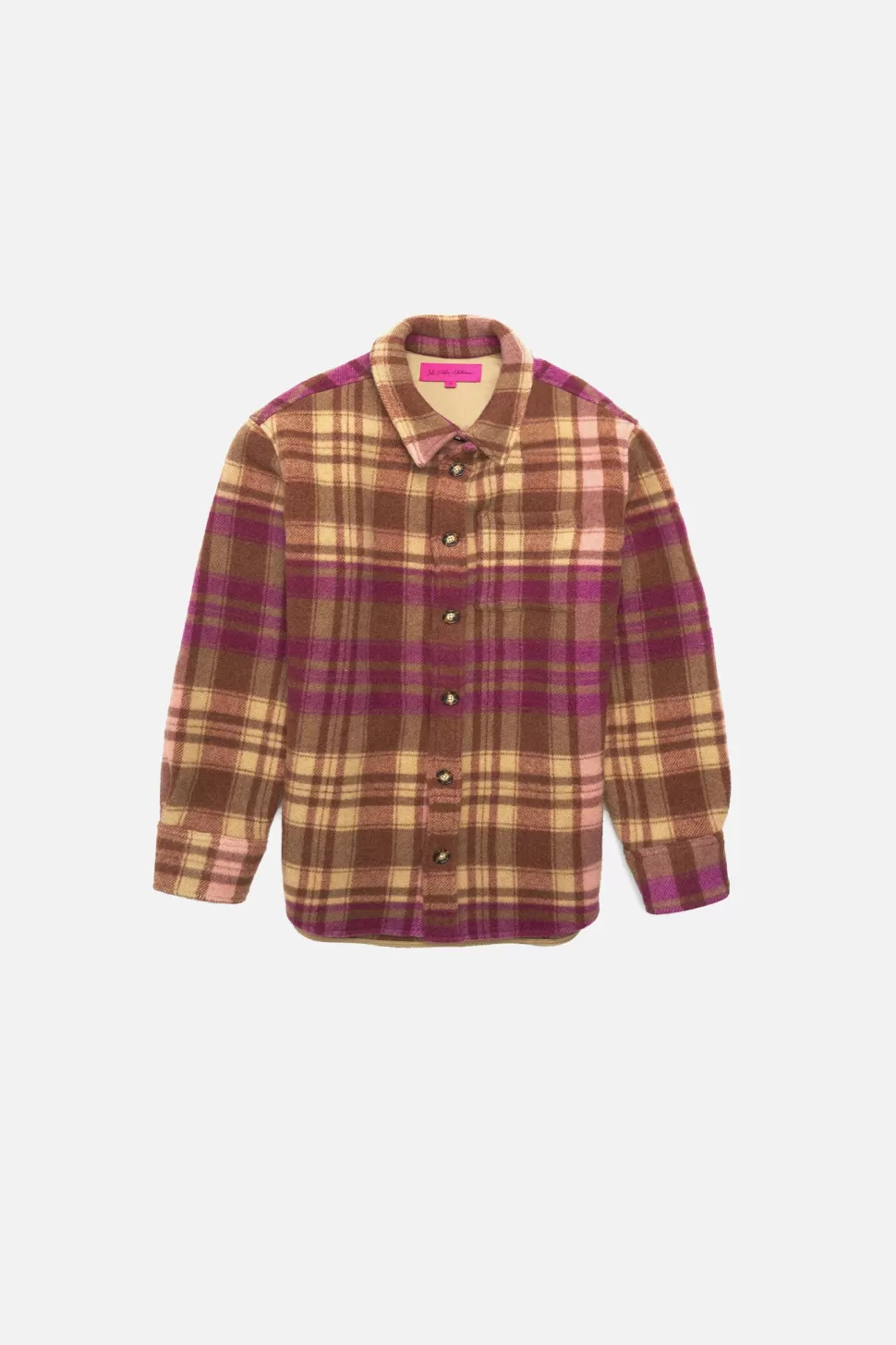 The Elder Statesman Felt Check Overshirt PinkMulti Fashion