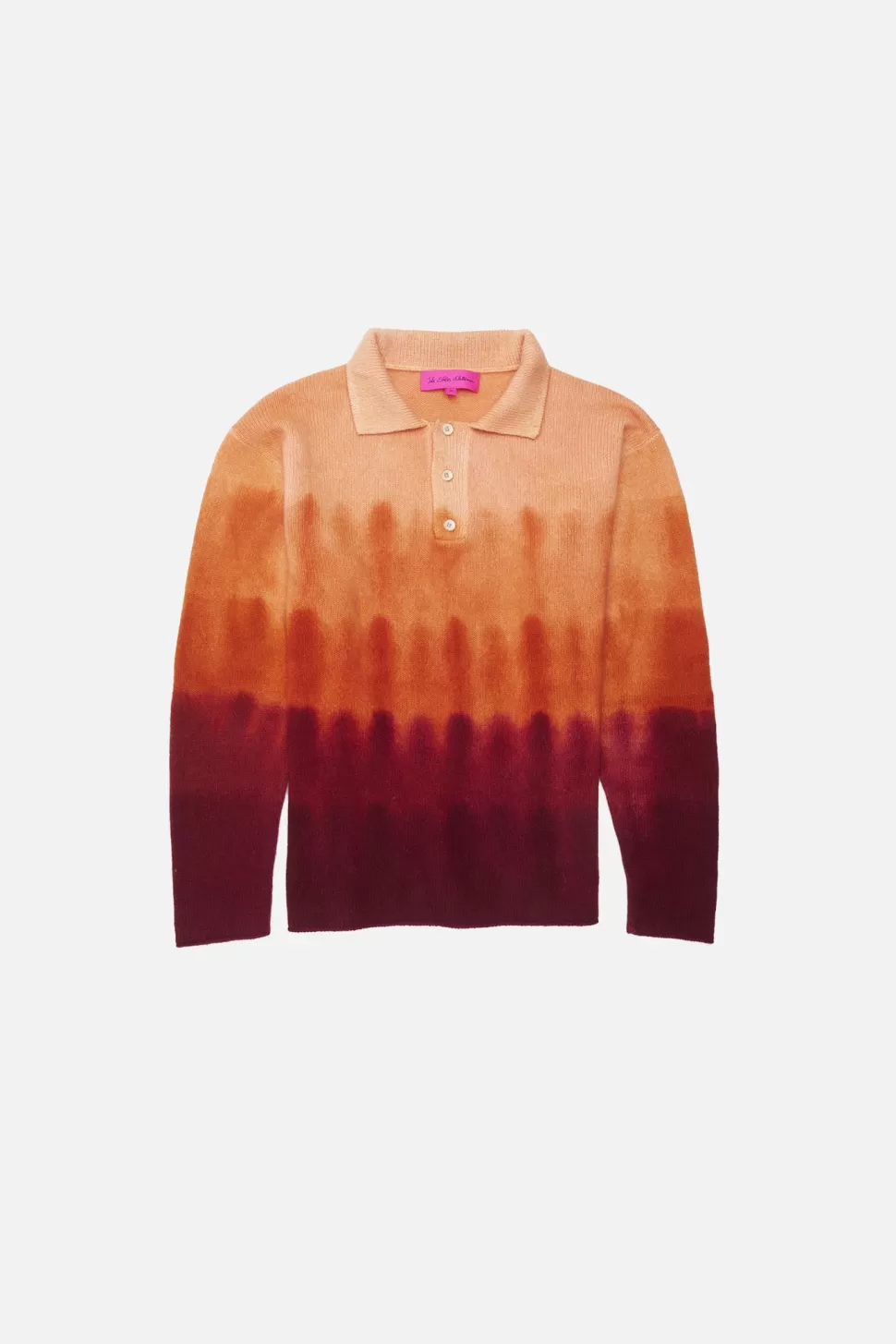 The Elder Statesman Gradient Dye Rugby Orange&Merlot Clearance