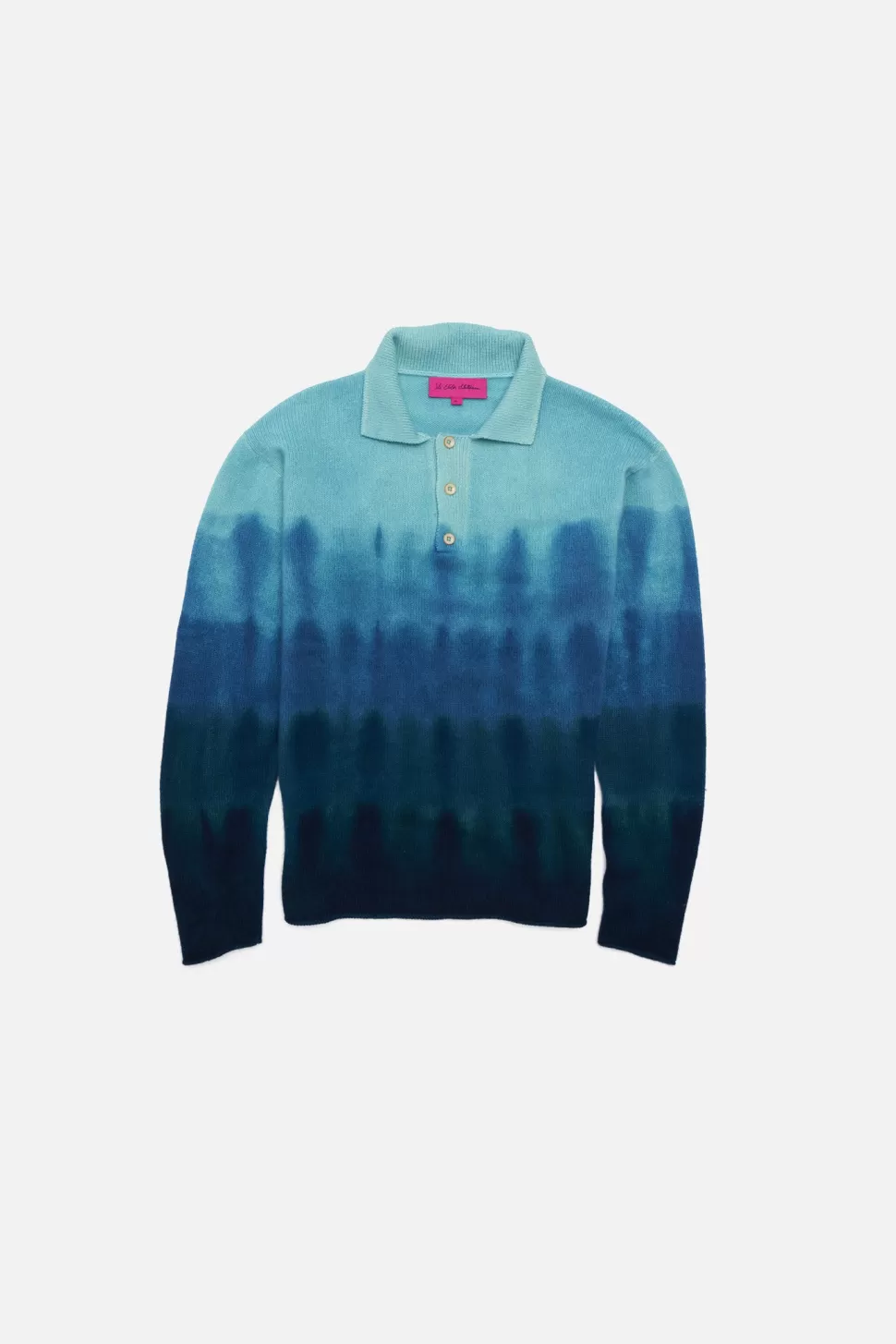 The Elder Statesman Gradient Dye Rugby CryptoBlue&BabyBlue Online