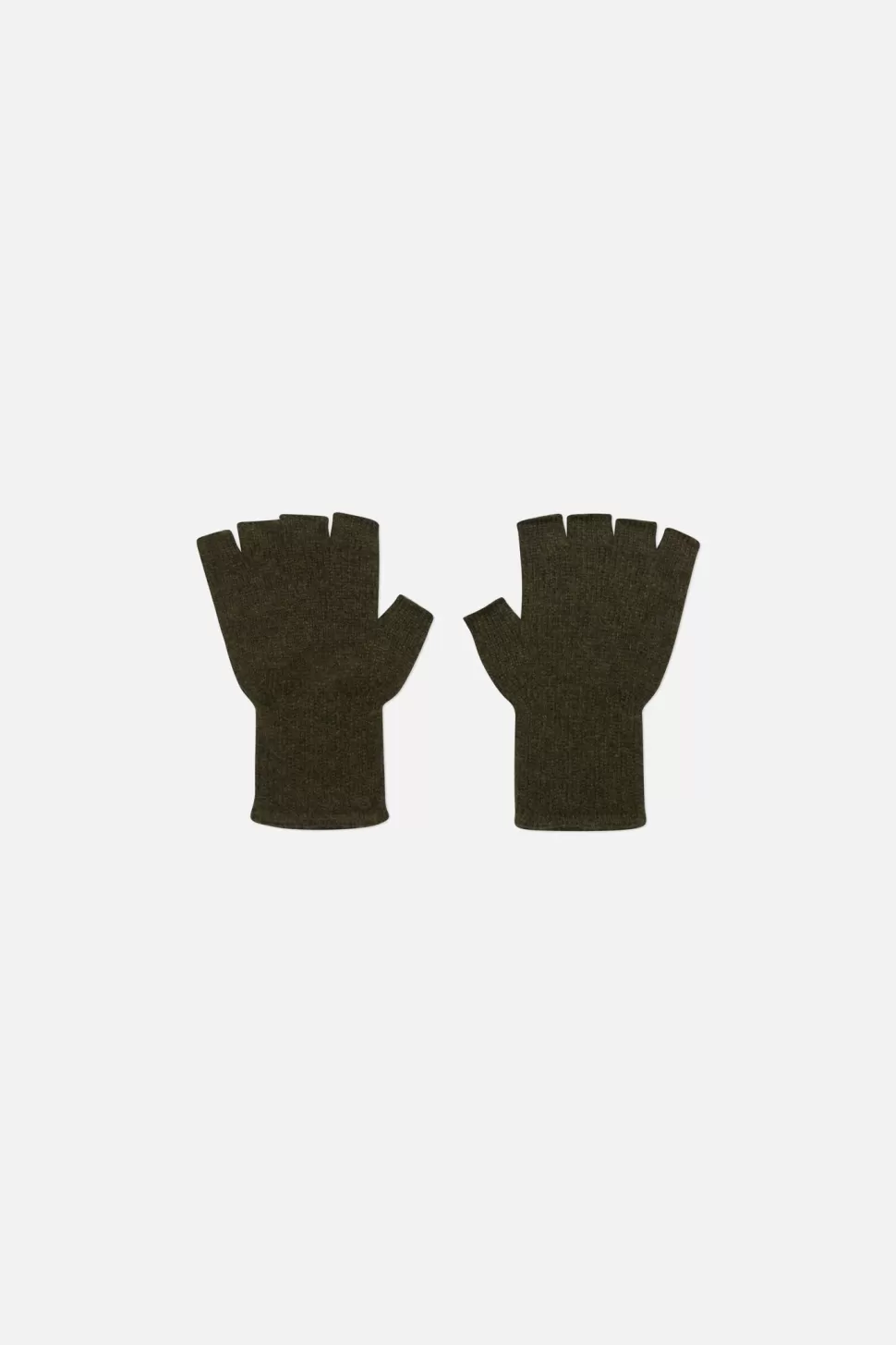 The Elder Statesman Heavy Fingerless Gloves NewOlive Outlet