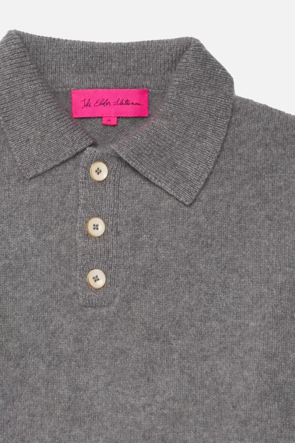 The Elder Statesman Heavy Rugby LightGrey Store