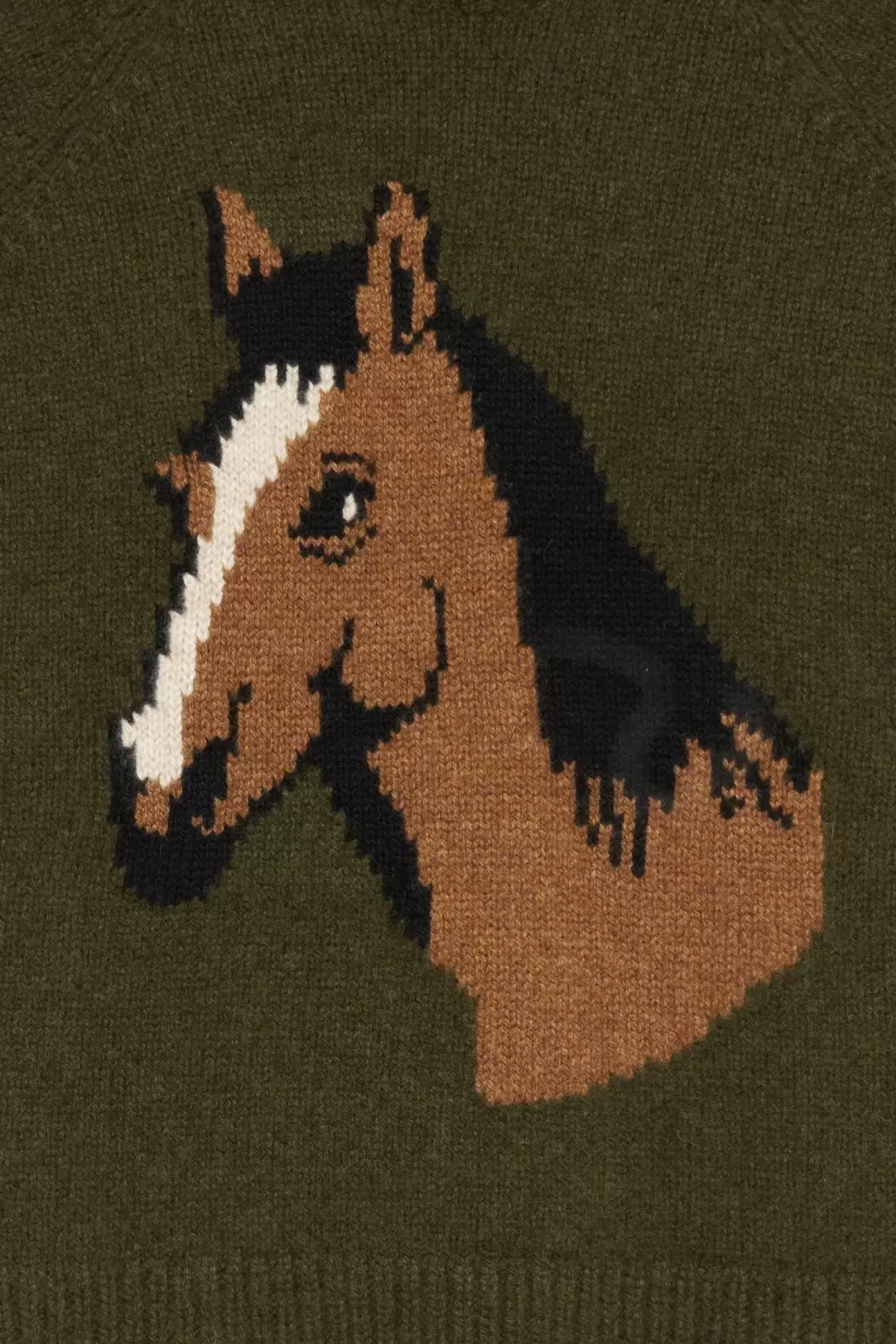 The Elder Statesman Horsey Raglan Crew NewOlive Best Sale