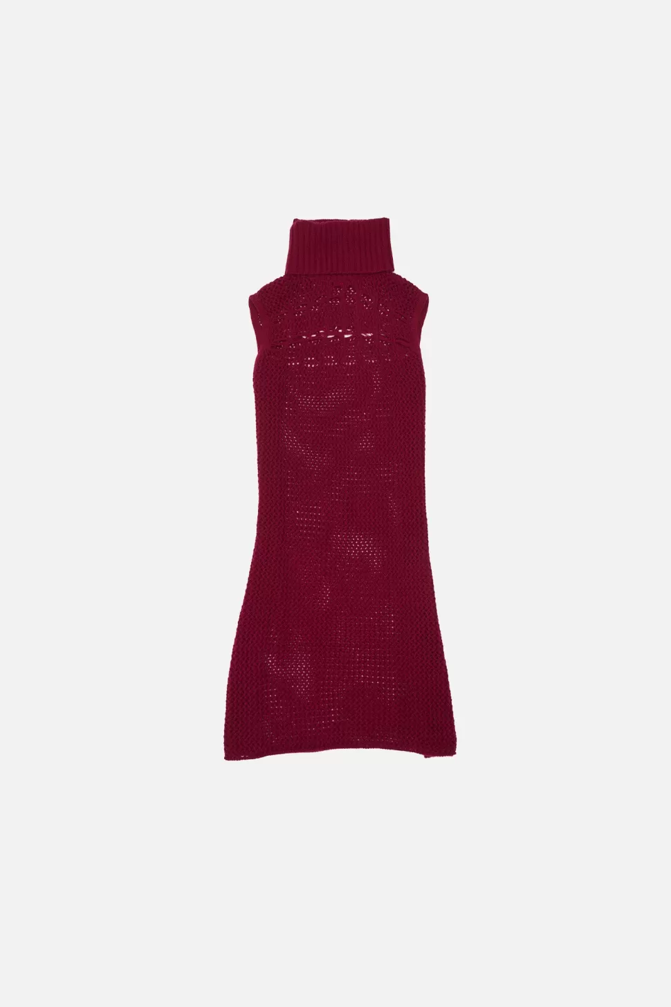 The Elder Statesman Hr Turtleneck Mini Dress Merlot Best