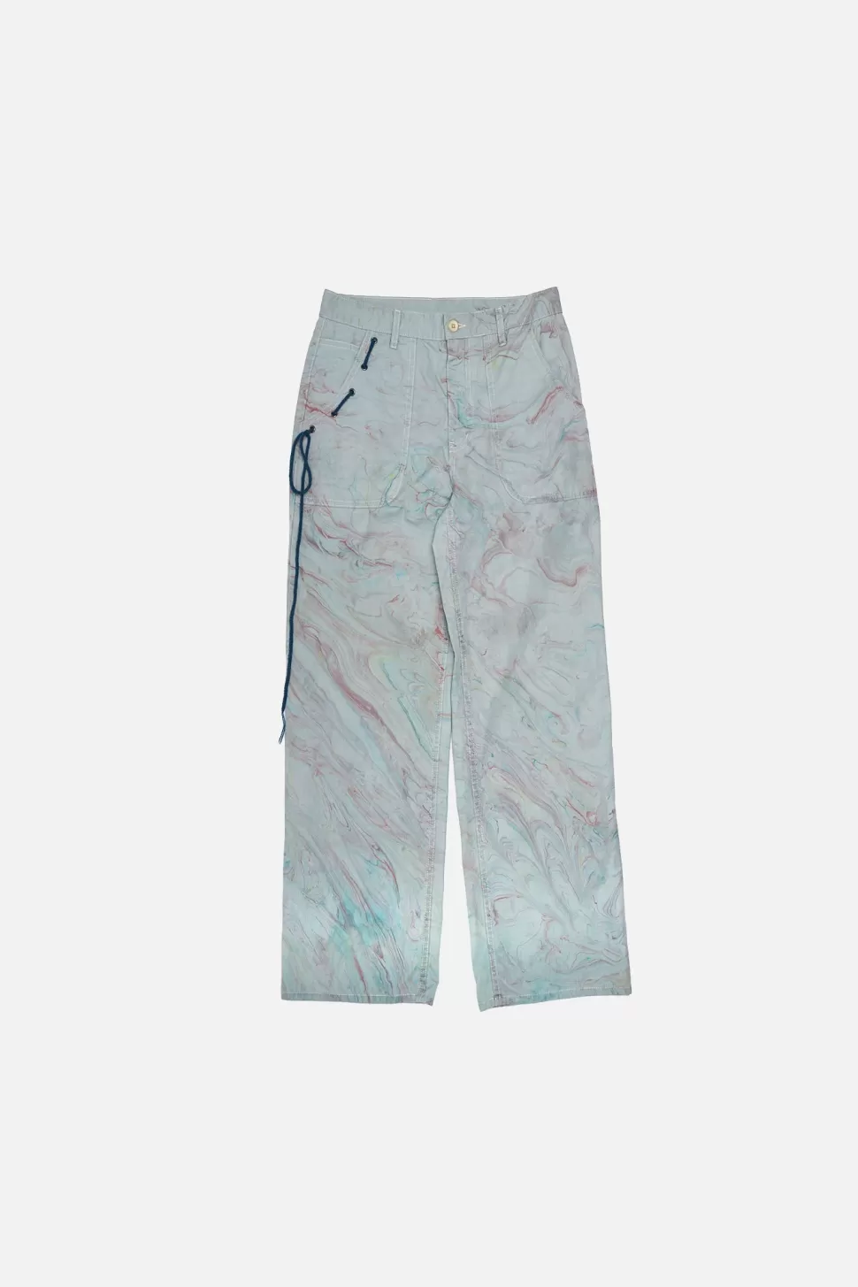 The Elder Statesman Marble Trust Pant PearlGrey&MarbleMulti Best Sale