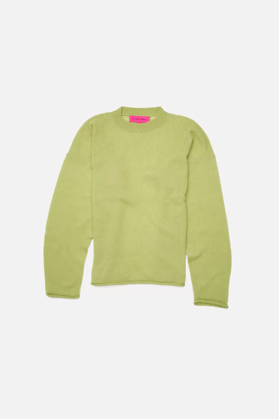 The Elder Statesman Nimbus Slouchy Crew Wasabi Hot