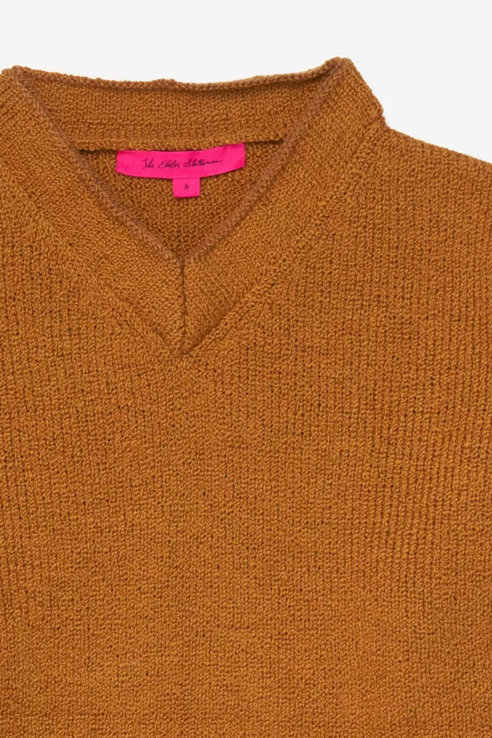 The Elder Statesman Nora Women's Split Neck Toffee Shop