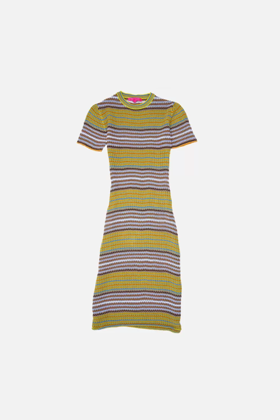 The Elder Statesman Nova Net Stripe Midi Dress NetStripeMulti Discount