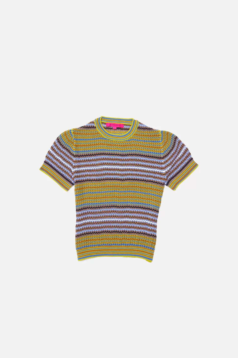 The Elder Statesman Nova Net Stripe Women's Top NetStripeMulti Shop