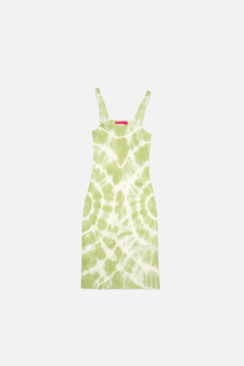 The Elder Statesman Nova Trance Rib Dress Ivoryw/Wasabi Outlet