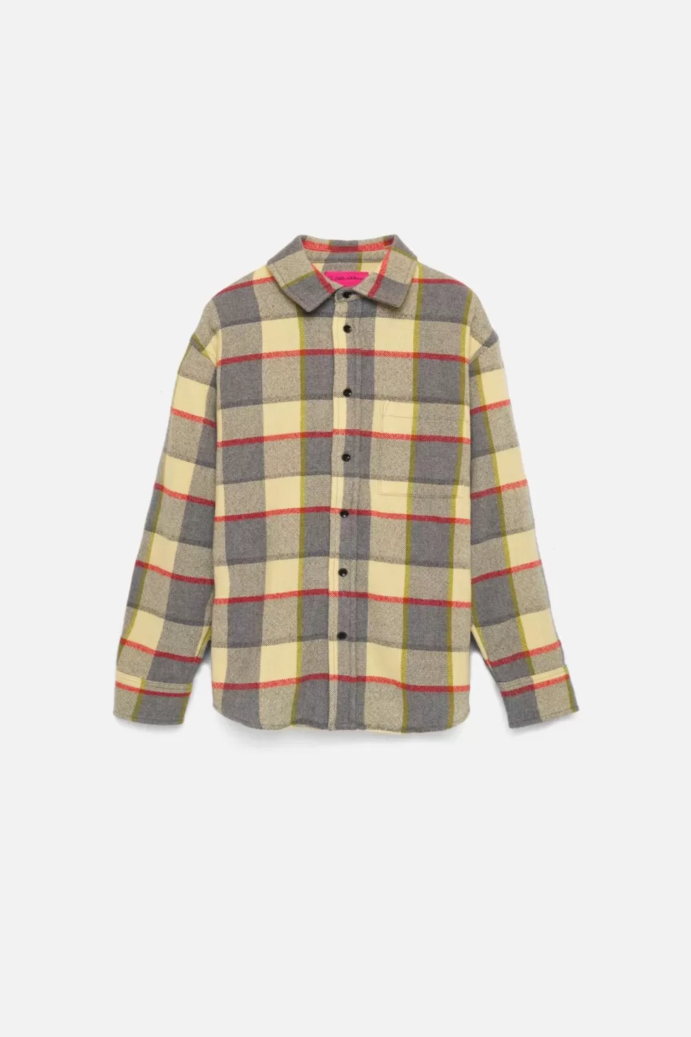 The Elder Statesman Plaid Woven Overshirt SeaBlue&RedPlaid Outlet