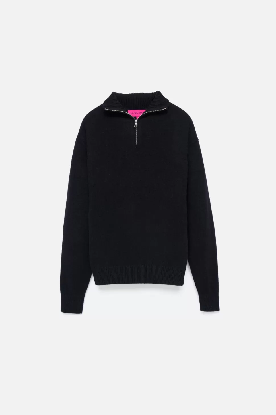 The Elder Statesman Relaxed Half Zip Black Fashion