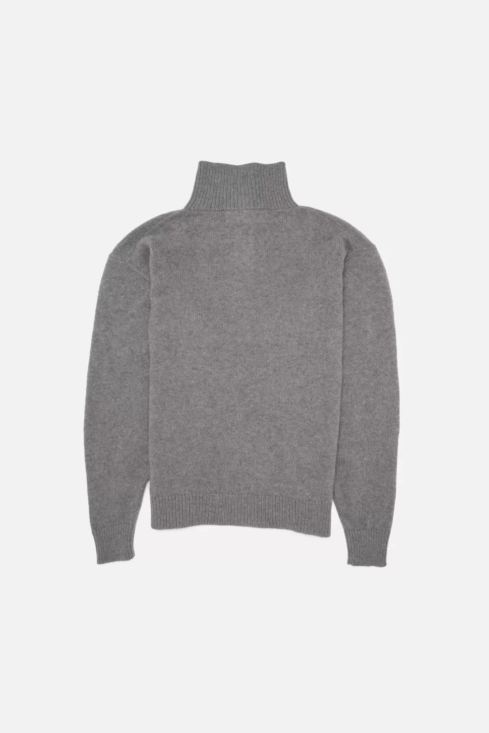 The Elder Statesman Relaxed Half Zip Light Grey Best