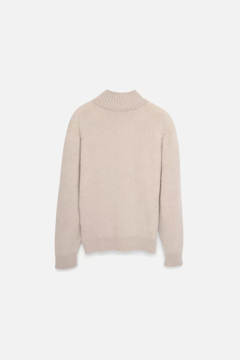 The Elder Statesman Relaxed Turtleneck White Outlet