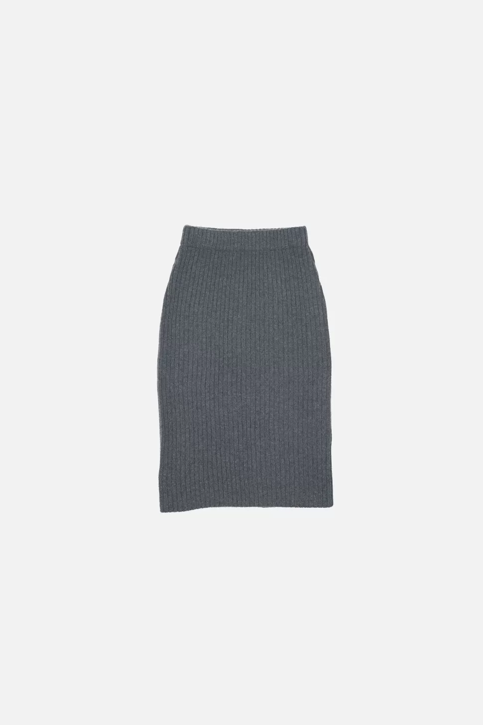 The Elder Statesman Ribbed Pencil Skirt FidiGrey Cheap