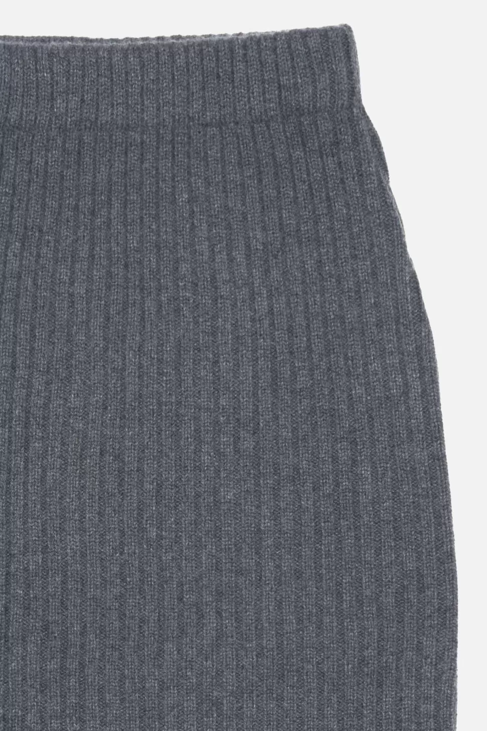 The Elder Statesman Ribbed Pencil Skirt FidiGrey Cheap