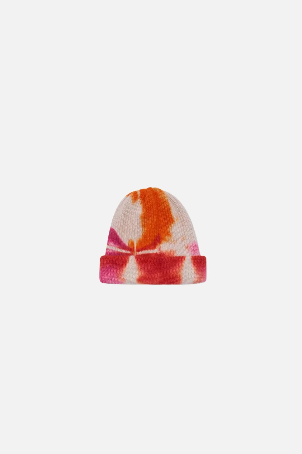 The Elder Statesman Rorschach Beanie Persimmon&Mulberry Online