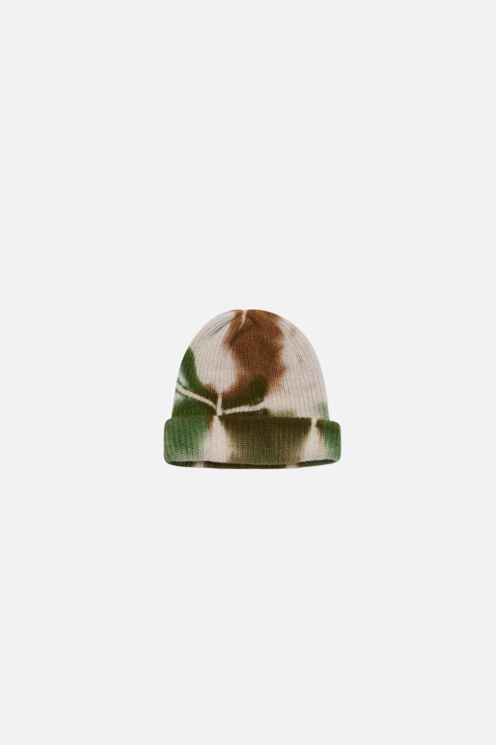 The Elder Statesman Rorschach Beanie Olive&Brown Flash Sale