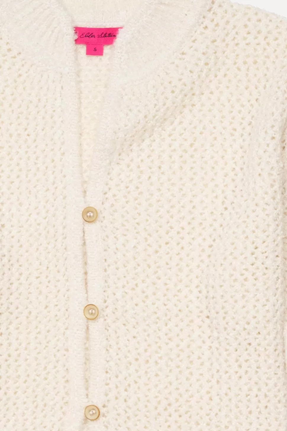 The Elder Statesman Selerino Net Women's Cardigan White Outlet