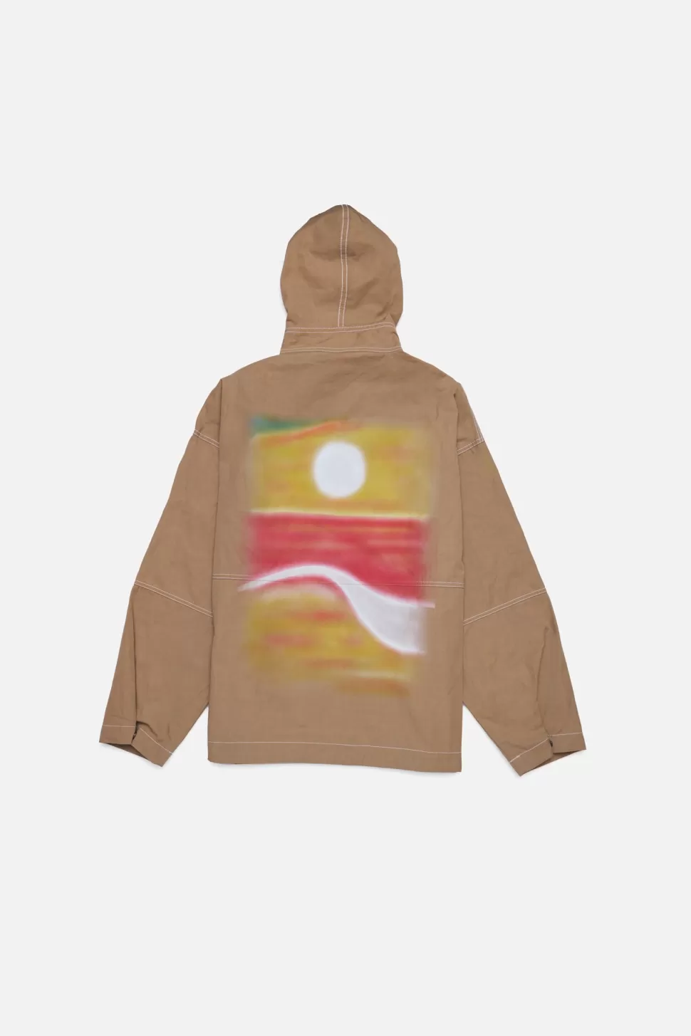 The Elder Statesman Silvano Airbrush Anorak Khakiw/Multi Shop