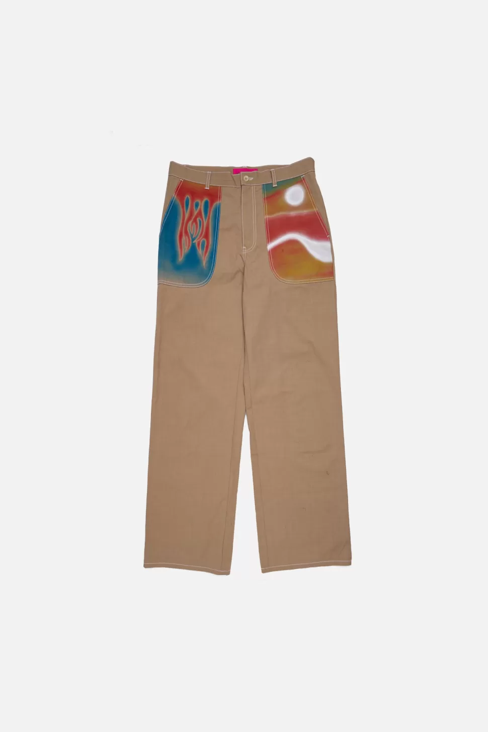 The Elder Statesman Silvano Airbrush Trust Pant Khakiw/Multi Clearance