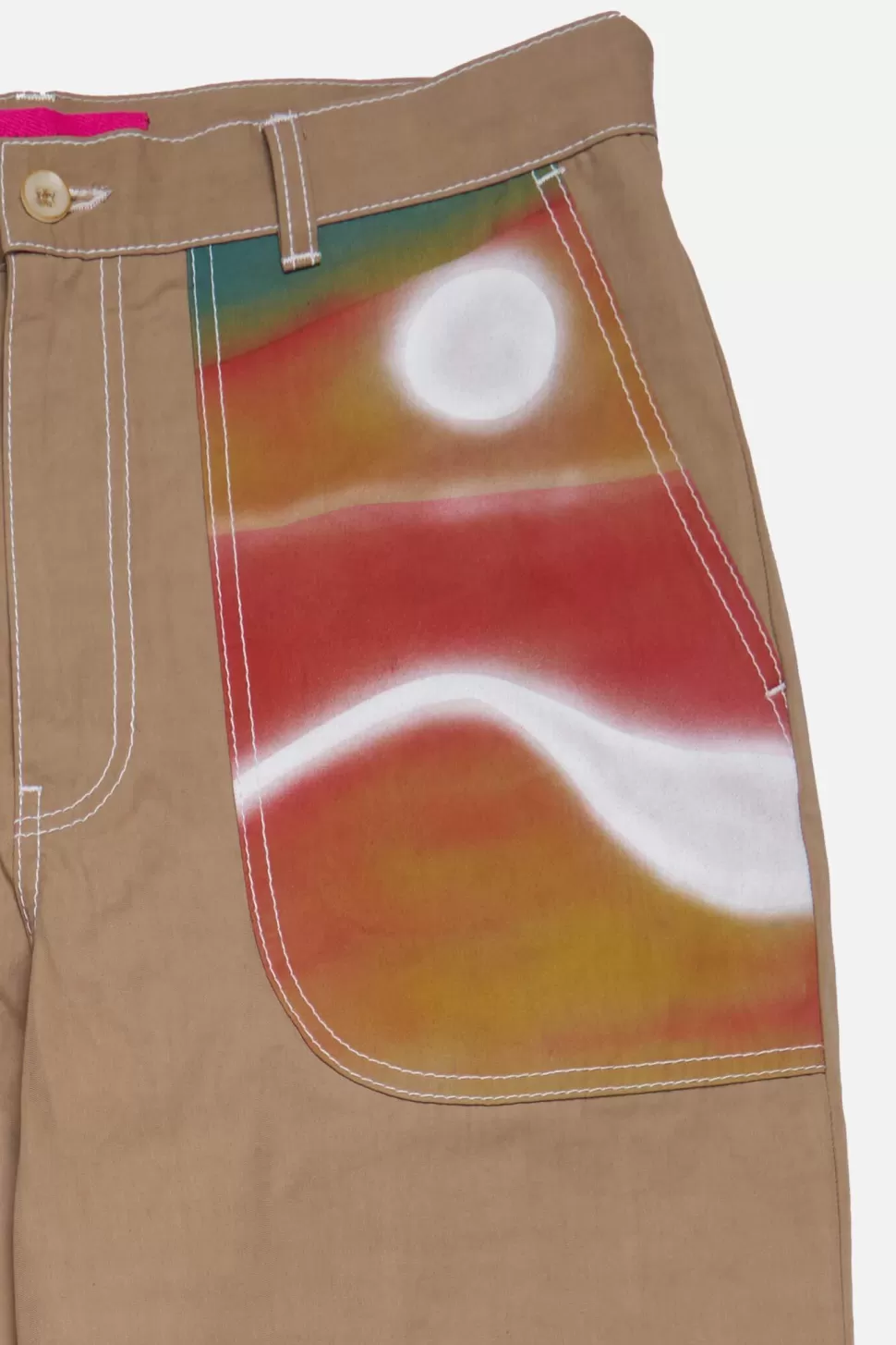 The Elder Statesman Silvano Airbrush Trust Pant Khakiw/Multi Clearance