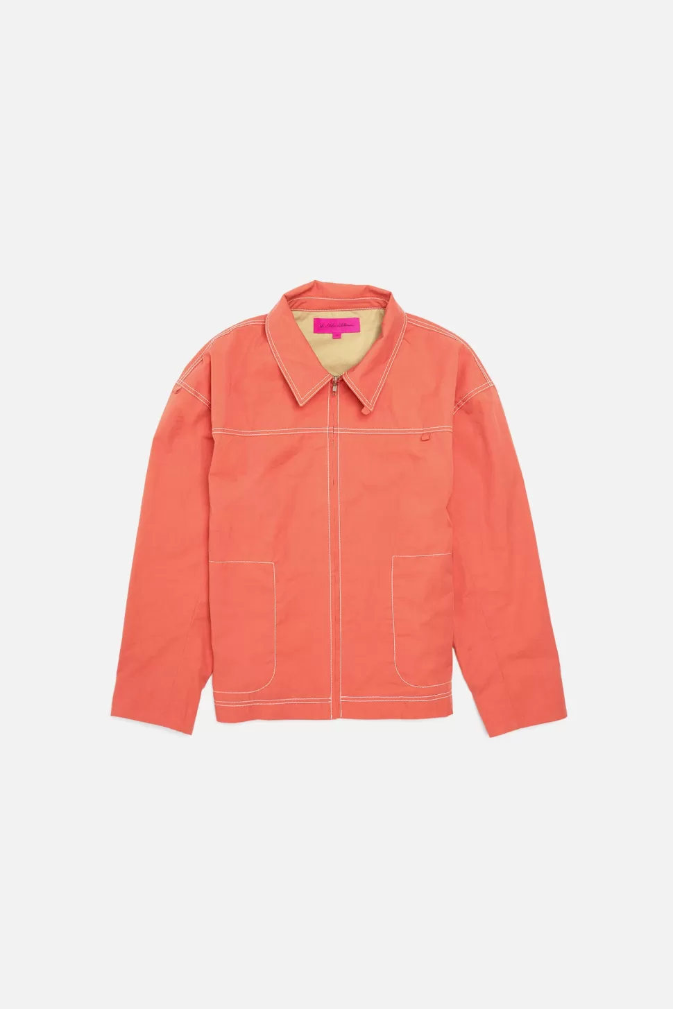 The Elder Statesman Silvano Cruiser Jacket FilthyOrange Clearance