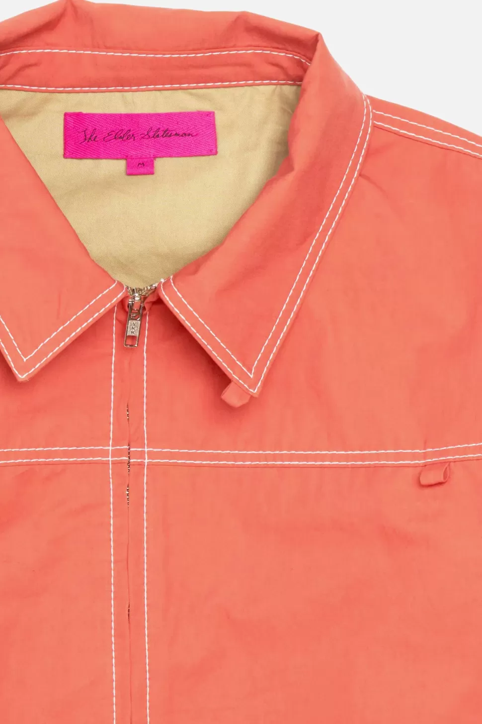 The Elder Statesman Silvano Cruiser Jacket FilthyOrange Clearance