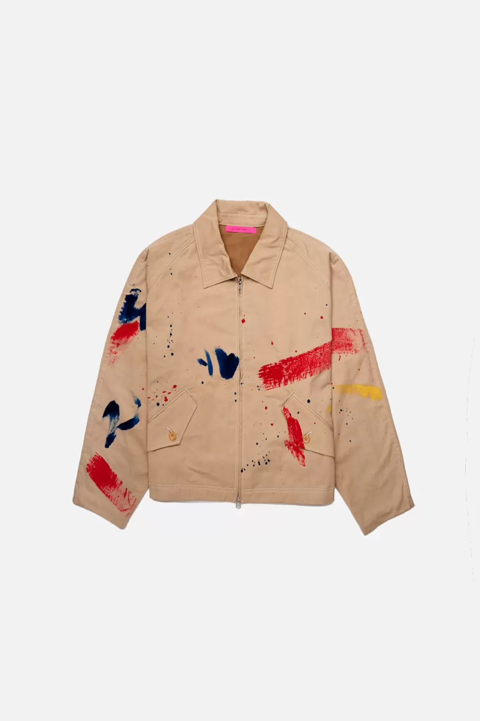 The Elder Statesman Silvano Painted Women's Jacket Khakiw/Multi Flash Sale