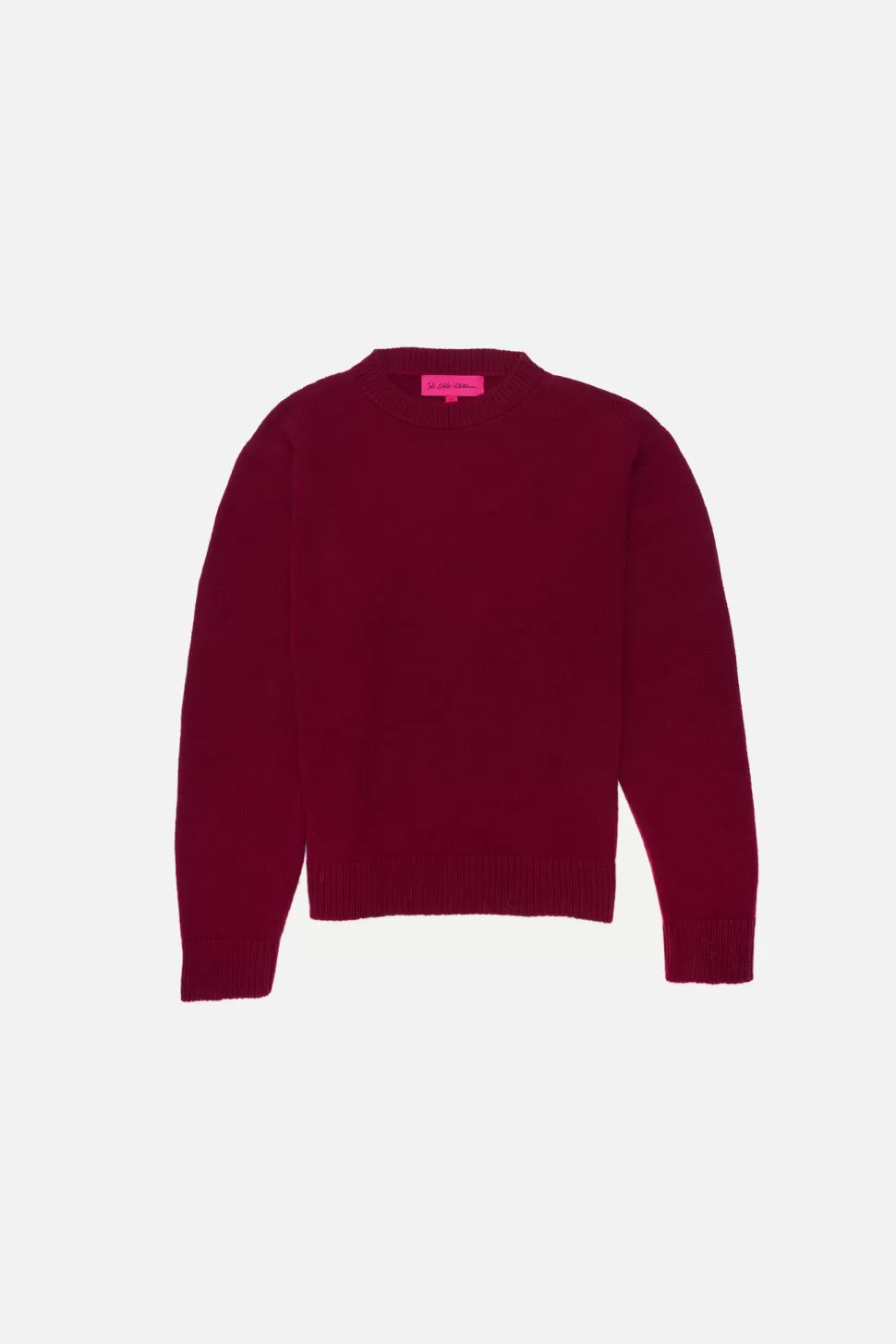 The Elder Statesman Simple Crew Merlot Store