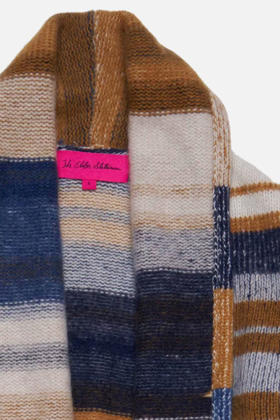 The Elder Statesman Stripe Italy Smoking Jacket Toffee&NavyStripe Store