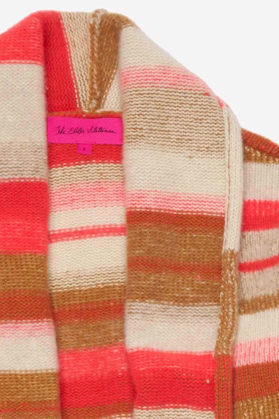 The Elder Statesman Stripe Italy Smoking Jacket NeonRed&WhiteStripe Shop