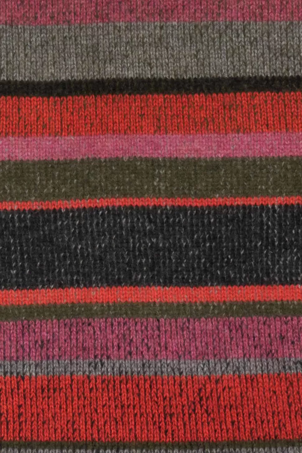 The Elder Statesman Stripe Super Soft Scarf Mulberry&Black Clearance